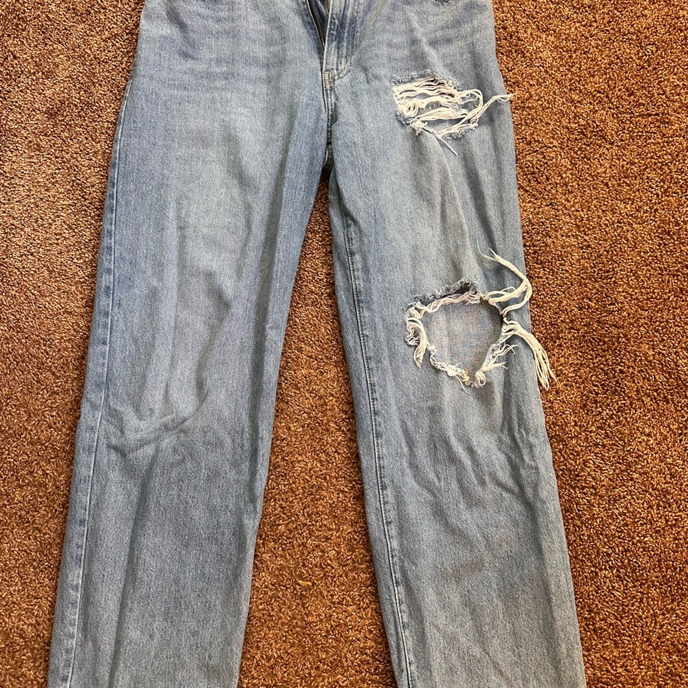 Levi's Light Blue Distressed Boyfriend Jeans